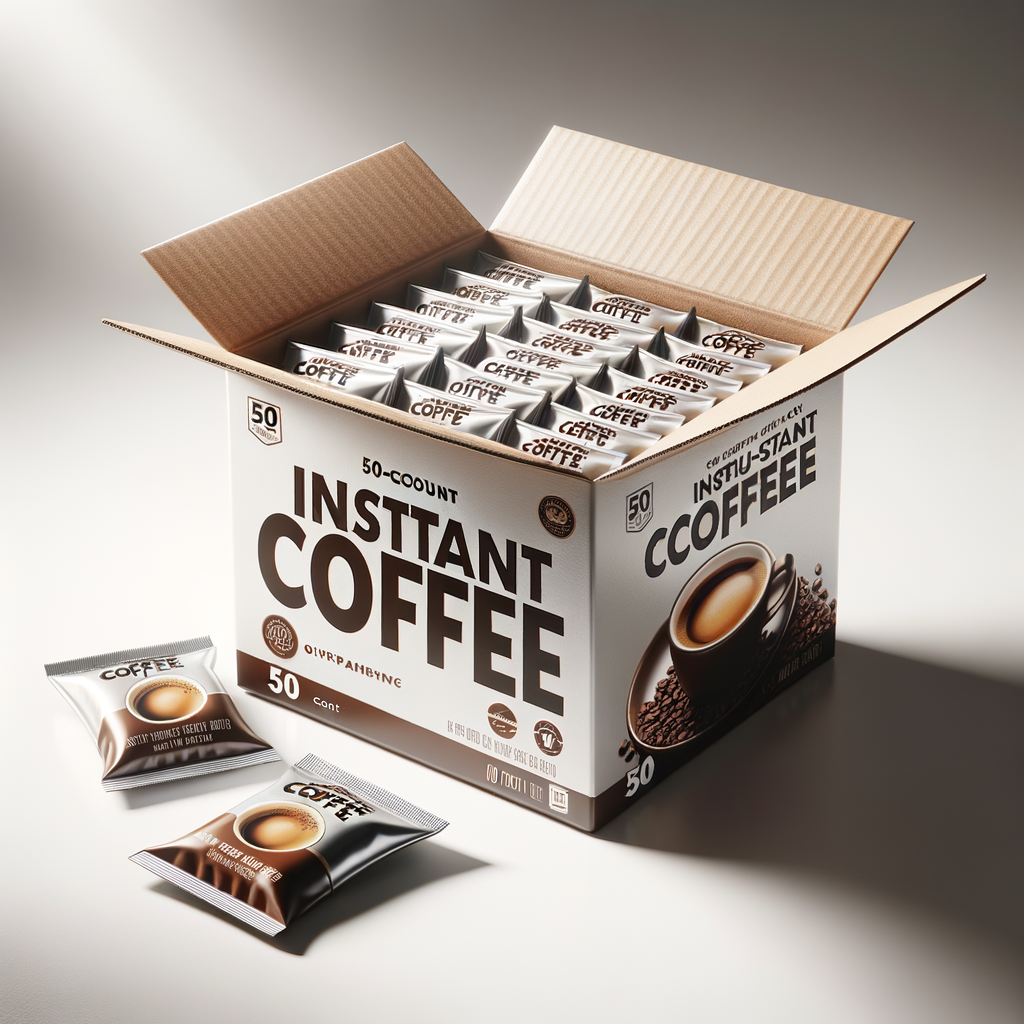 Instant Coffee Individual Packets 50-Count — Food & MREs emergency preparedness gear