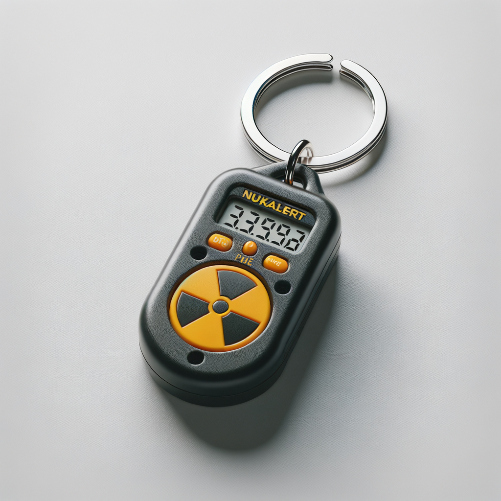 NukAlert Keychain Radiation Detector — First Aid & Medical emergency preparedness gear
