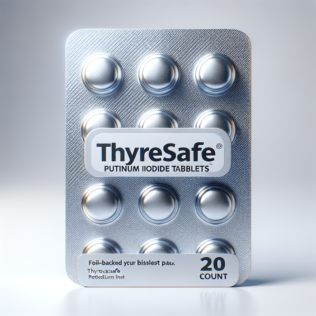 ThyroSafe Potassium Iodide 65mg (20 Tablets) — First Aid & Medical emergency preparedness gear