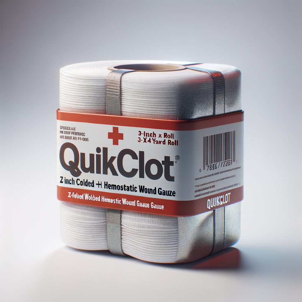 QuikClot Combat Gauze 3-Inch x 4-Yard — First Aid & Medical emergency preparedness gear