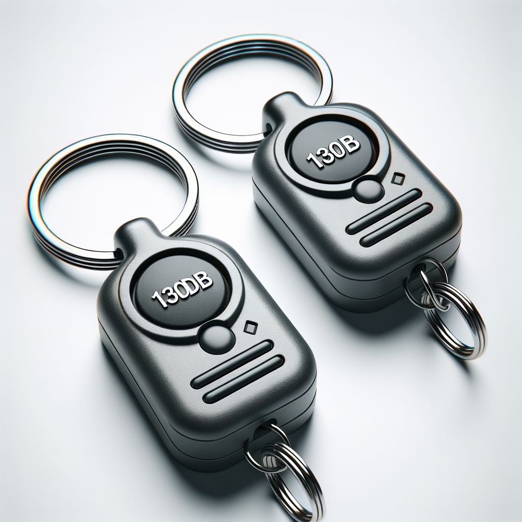 Personal Alarm Keychain 130dB (2-Pack) — Blades & Protection emergency preparedness gear