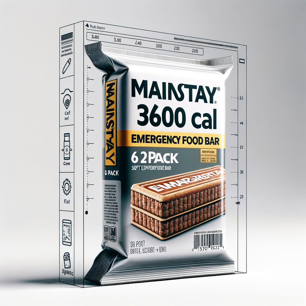 Mainstay 3600 Cal Emergency Food Bar 6-Pack — Food & MREs emergency preparedness gear