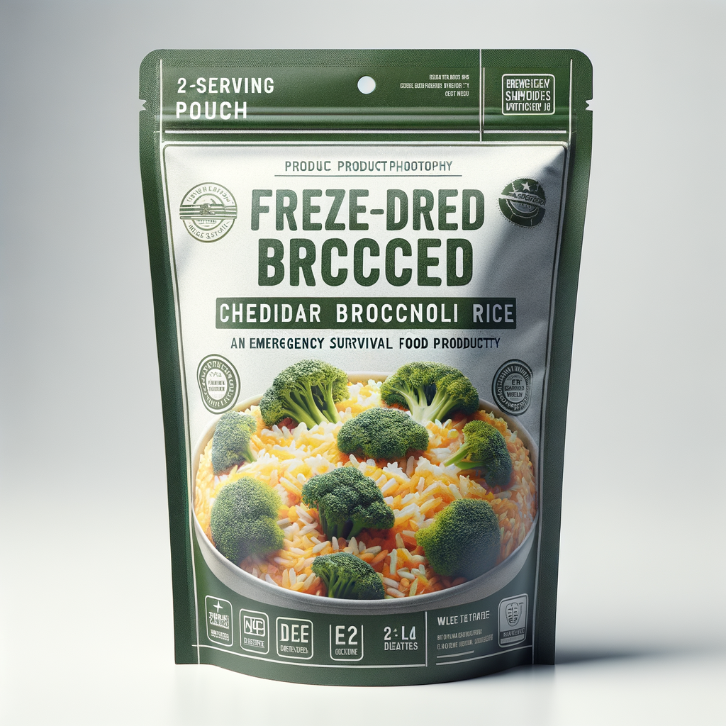 Freeze-Dried Cheddar Broccoli Rice 2-Serving Pouch — Food & MREs emergency preparedness gear