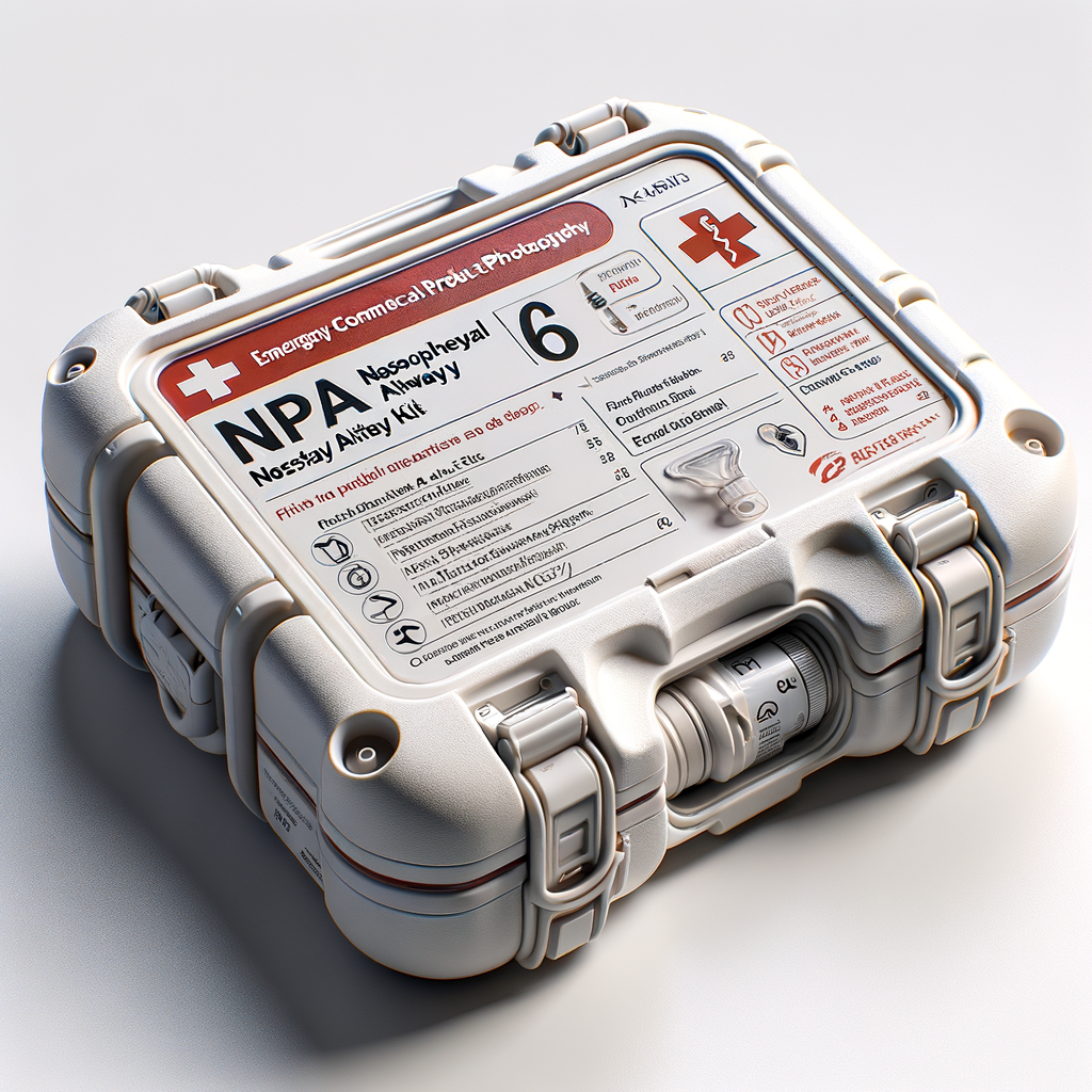 NPA Nasopharyngeal Airway Kit (6-Size Set) — First Aid & Medical emergency preparedness gear