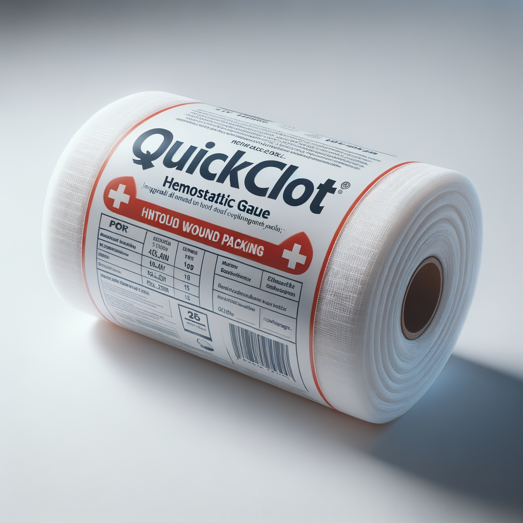 QuickClot Hemostatic Gauze — First Aid & Medical emergency preparedness gear