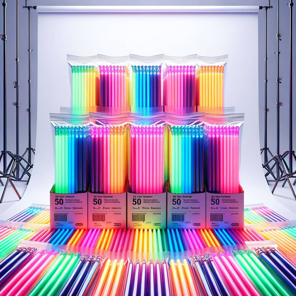 Glow Sticks Bulk Pack (50ct, Multi-Color) — Communications & Navigation emergency preparedness gear