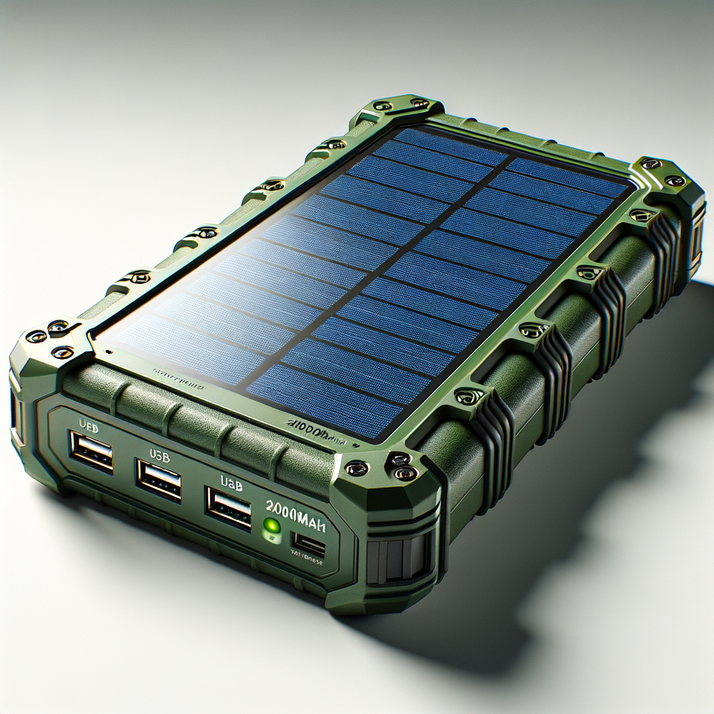 Solar Power Bank 20,000mAh Waterproof — Power & Lighting emergency preparedness gear