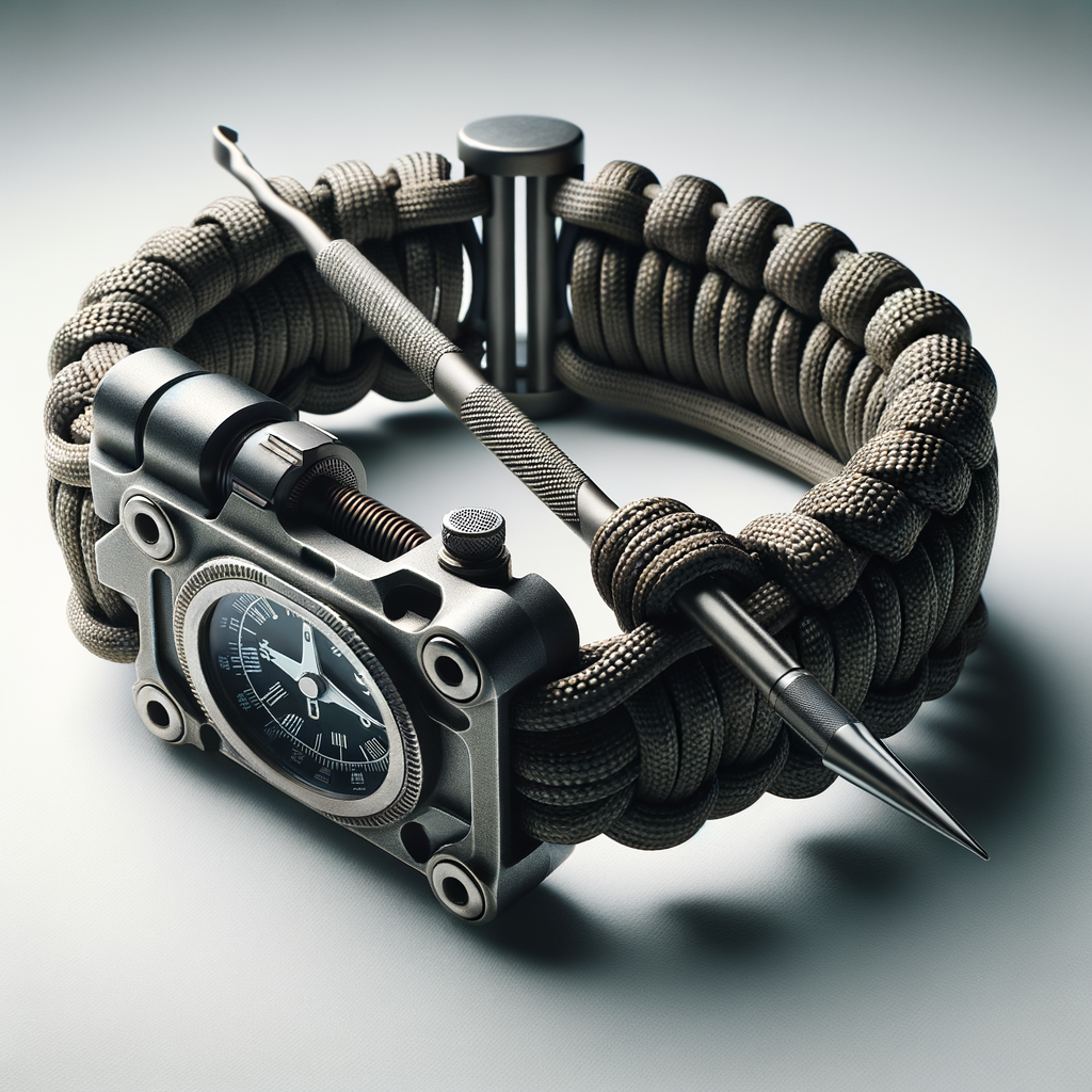 Paracord Bracelet Survival Kit 5-in-1 Tools — Blades & Protection emergency preparedness gear
