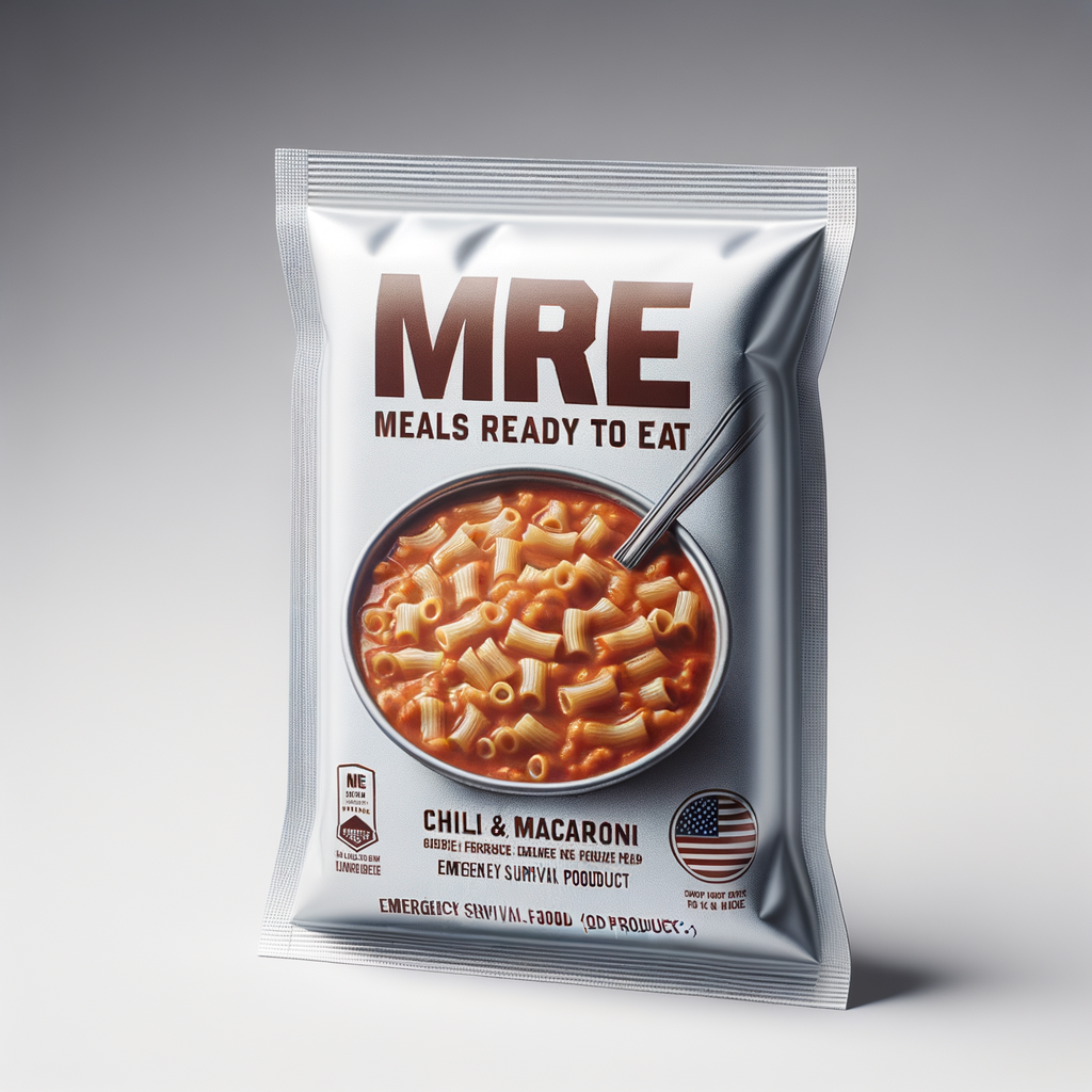 MRE Entrée Chili & Macaroni Single Pack — Food & MREs emergency preparedness gear