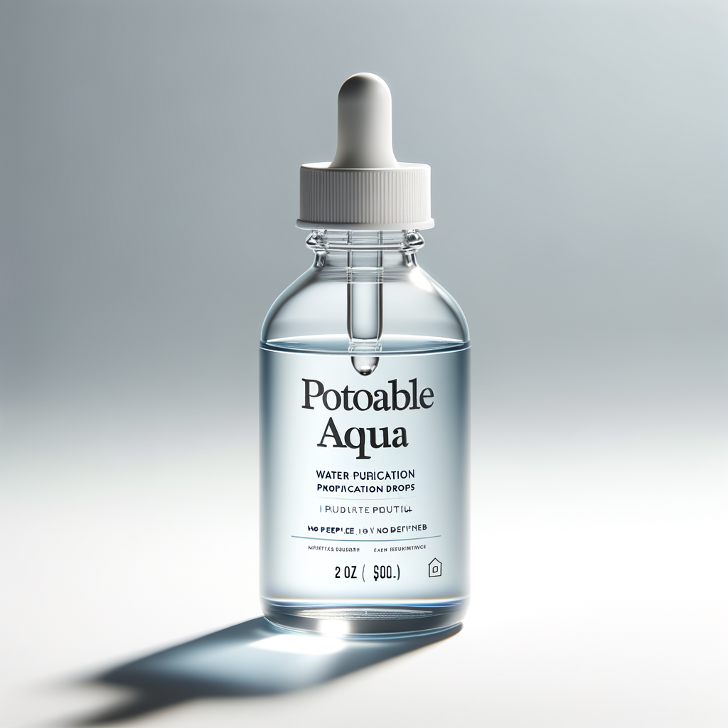 Potable Aqua Water Purification Drops (2oz) — Hygiene & Sanitation emergency preparedness gear