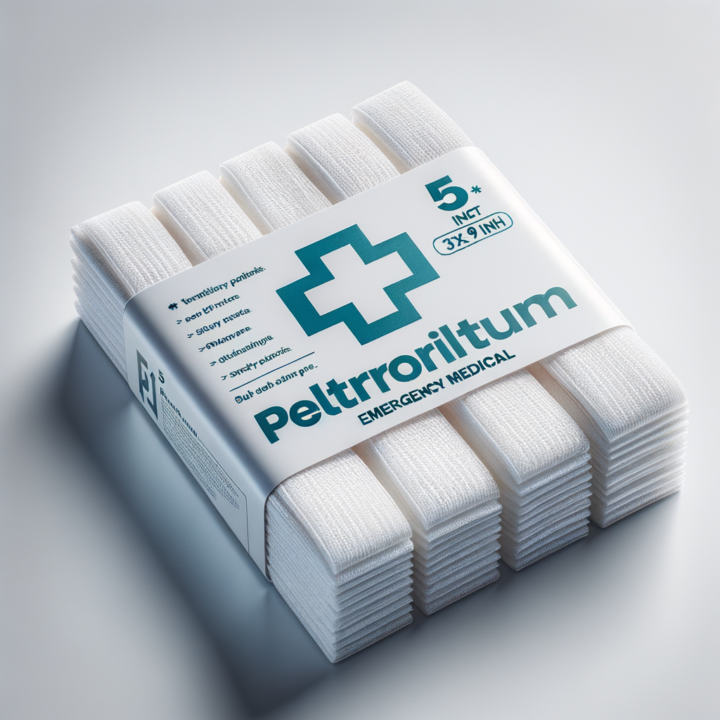 Petrolatum Gauze Strip 5-Pack (3x9) — First Aid & Medical emergency preparedness gear