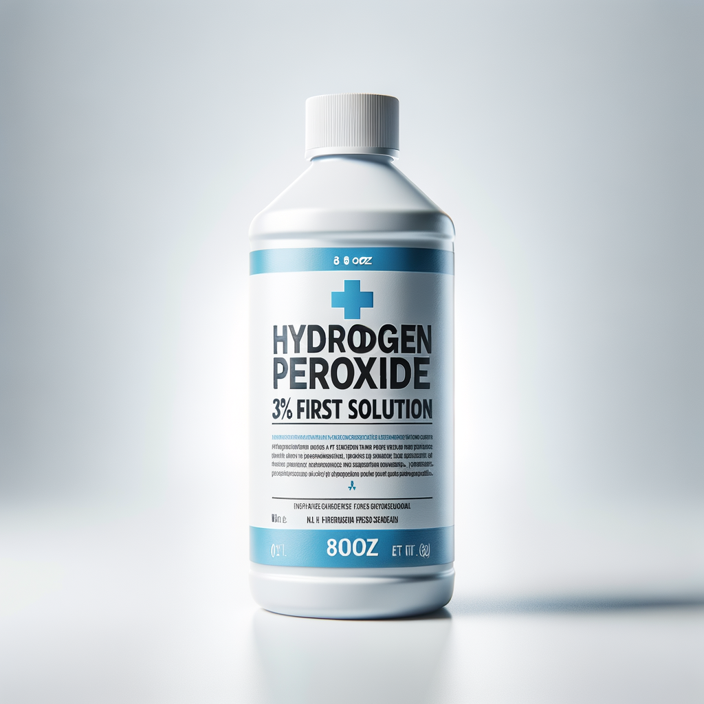 Hydrogen Peroxide 3% First Aid Solution 8oz — First Aid & Medical emergency preparedness gear