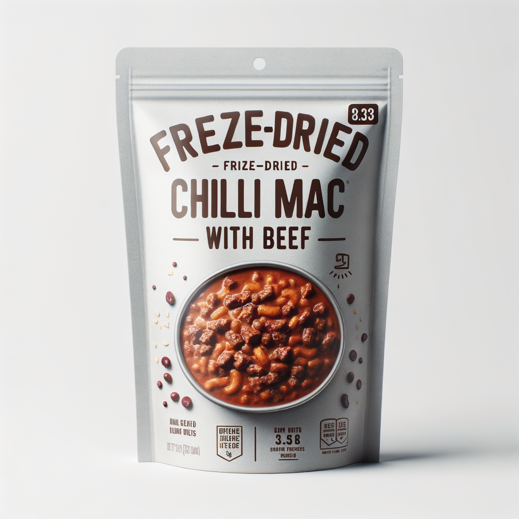 Freeze-Dried Chili Mac with Beef 2-Serving Pouch — Food & MREs emergency preparedness gear