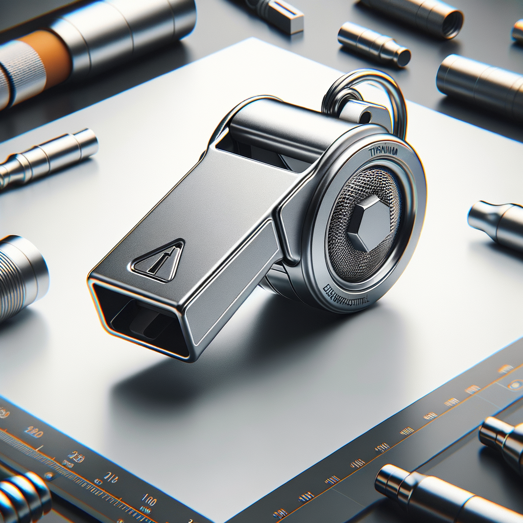 Titanium Storm Whistle (Emergency Grade) — Communications & Navigation emergency preparedness gear
