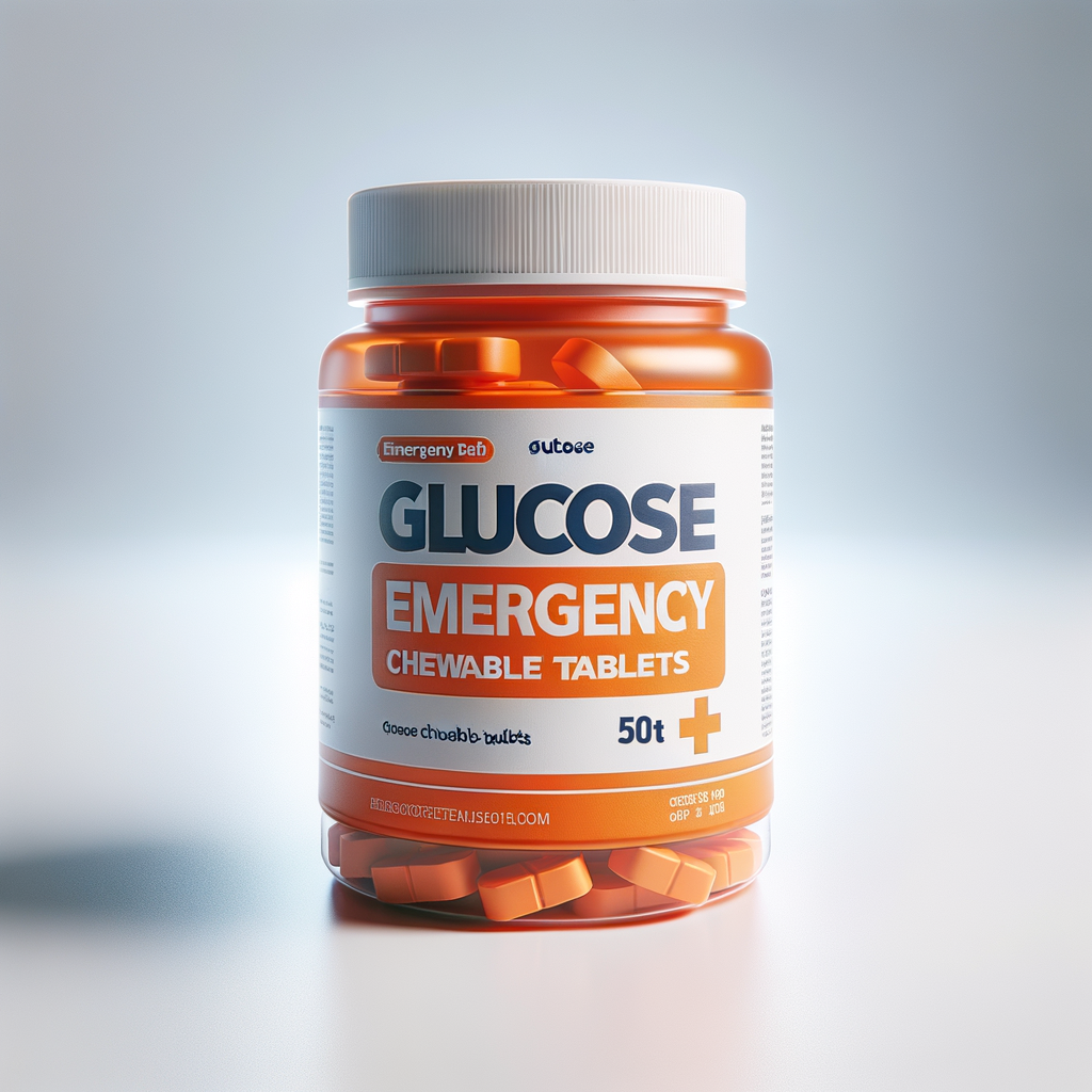 Glucose Emergency Chewable Tablets Orange (50ct) — First Aid & Medical emergency preparedness gear