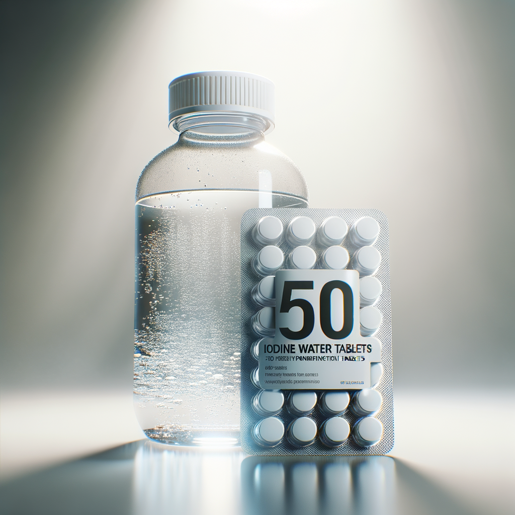 Potable Aqua Iodine Tablets (50-Count) — Water Filtration & Purification emergency preparedness gear