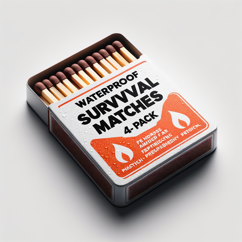 Waterproof Survival Matches 4-Pack — Tools & Gear emergency preparedness gear