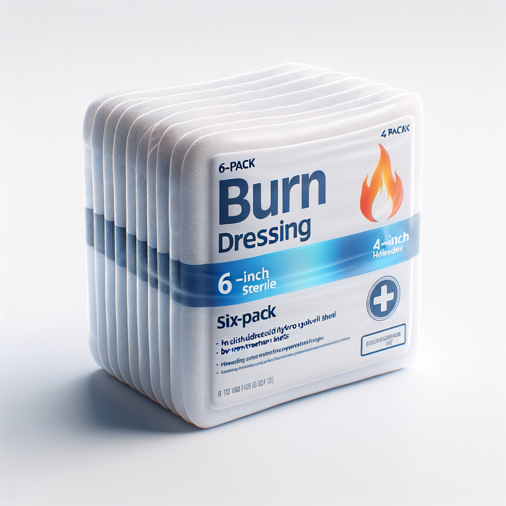 Burn Dressing Sheets 4-Inch 6-Pack — First Aid & Medical emergency preparedness gear