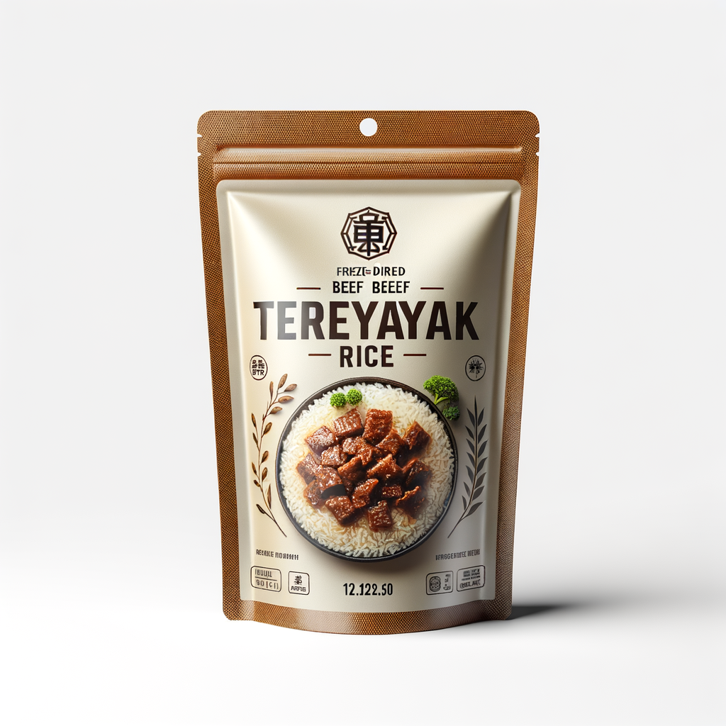 Freeze-Dried Beef Teriyaki Rice 2-Serving Pouch — Food & MREs emergency preparedness gear