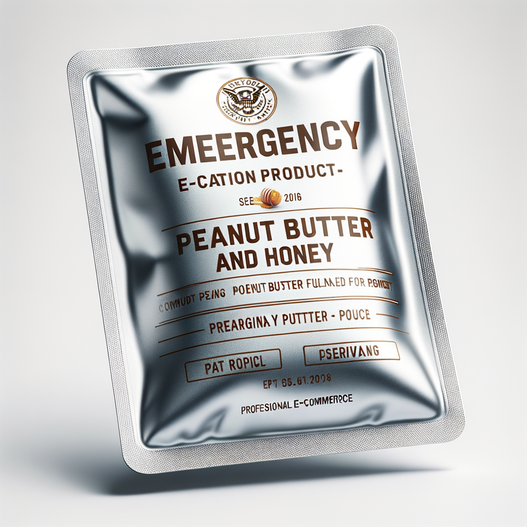 Emergency Peanut Butter & Honey Ration Pouch — Food & MREs emergency preparedness gear