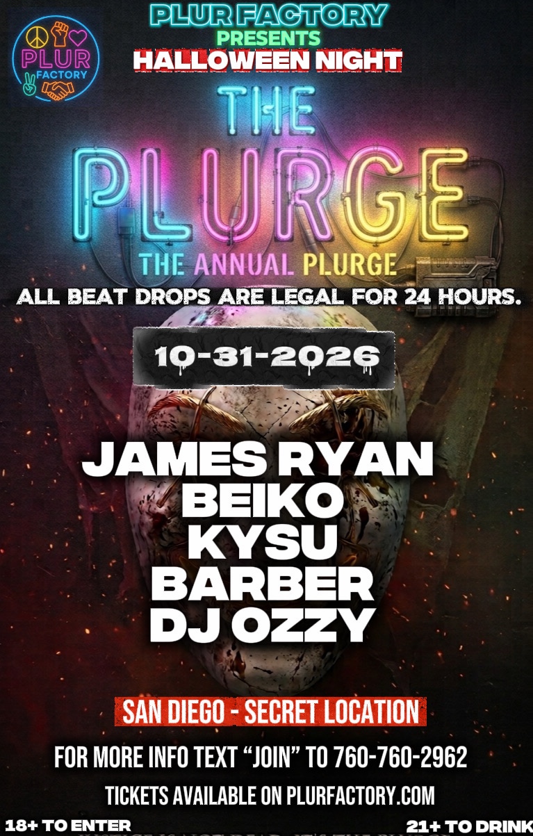 The PLURGE: San Diego’s Biggest Halloween Rave