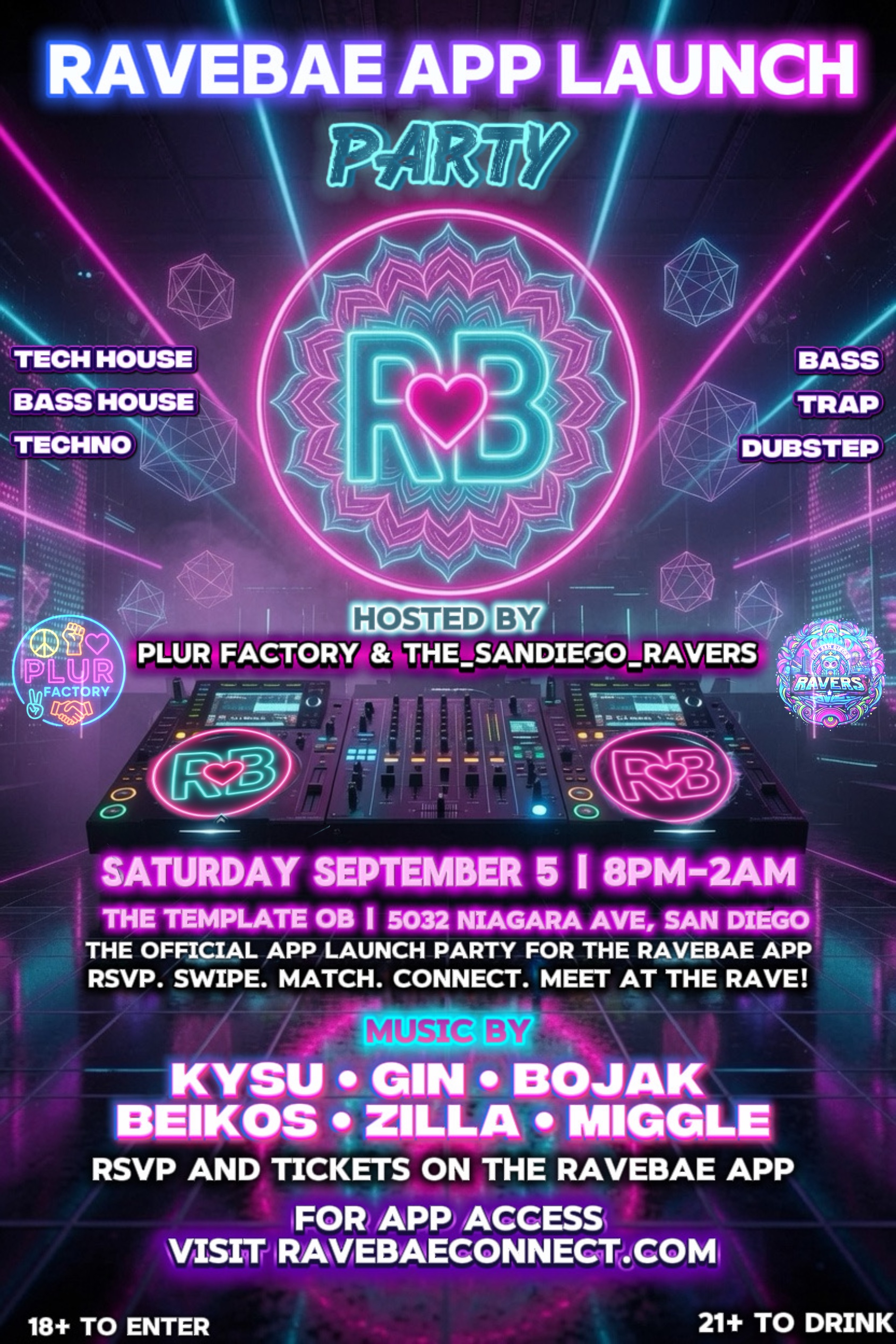 Ravebae App Launch Party!