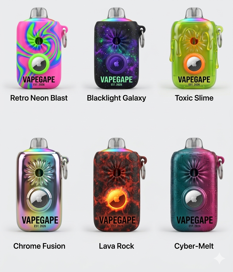 The Filthy Six - Retro Neon Blast, Blacklight Galaxy, Toxic Slime, Chrome Fusion, Lava Rock, Cyber-Melt
