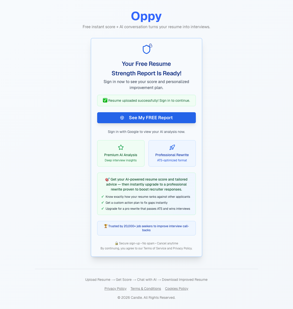 Download your improved, ATS-optimized resume