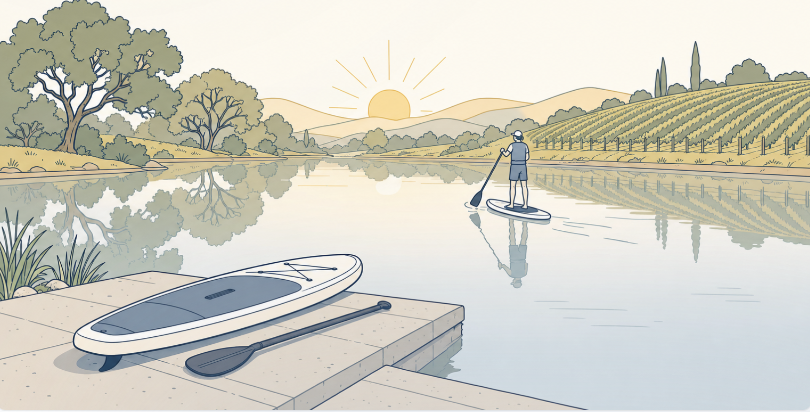 Where to Paddle Board in Napa Valley (and Where to Rent a SUP as a Beginner)