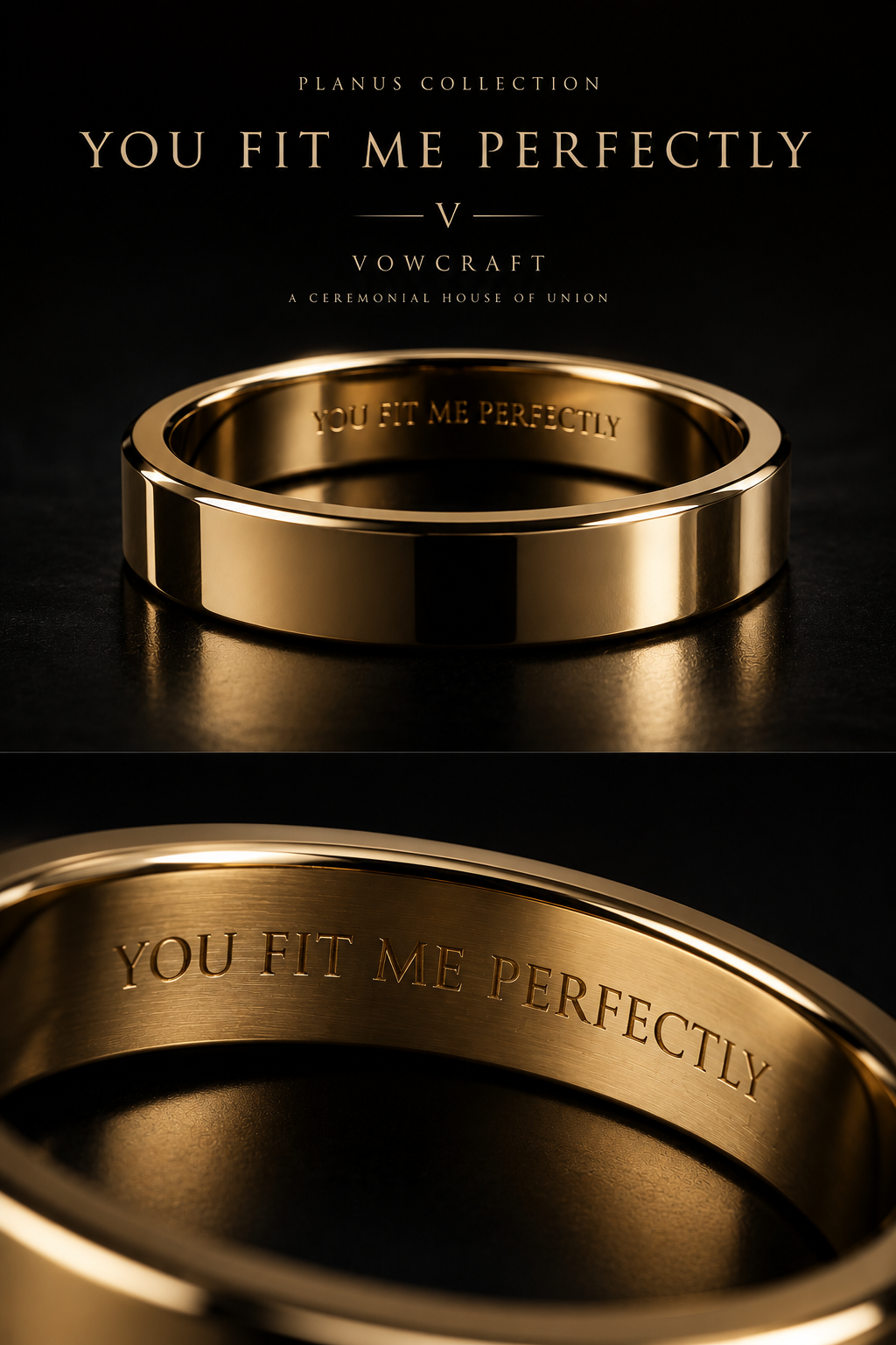 You Fit Me Perfectly — VOWCRAFT engraving editorial visual