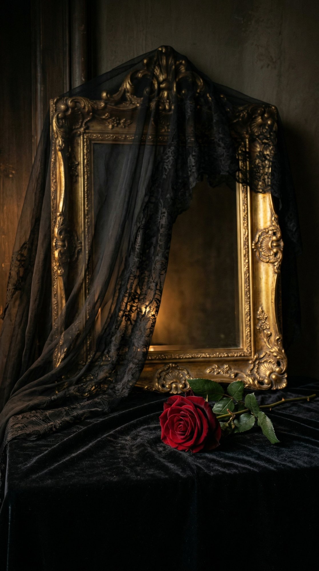 Crimson Veil Phone wallpaper