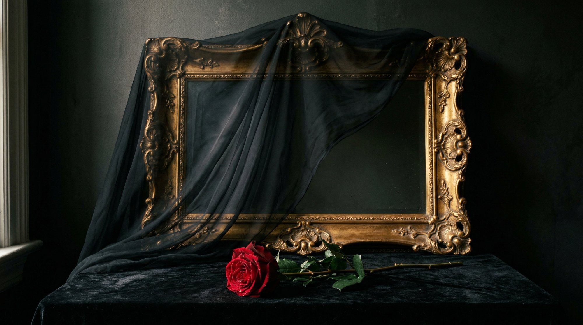 Crimson Veil Desktop wallpaper