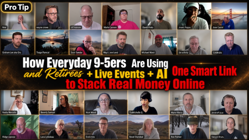 How everyday 9-5ers and retirees stack real money with live events and AI