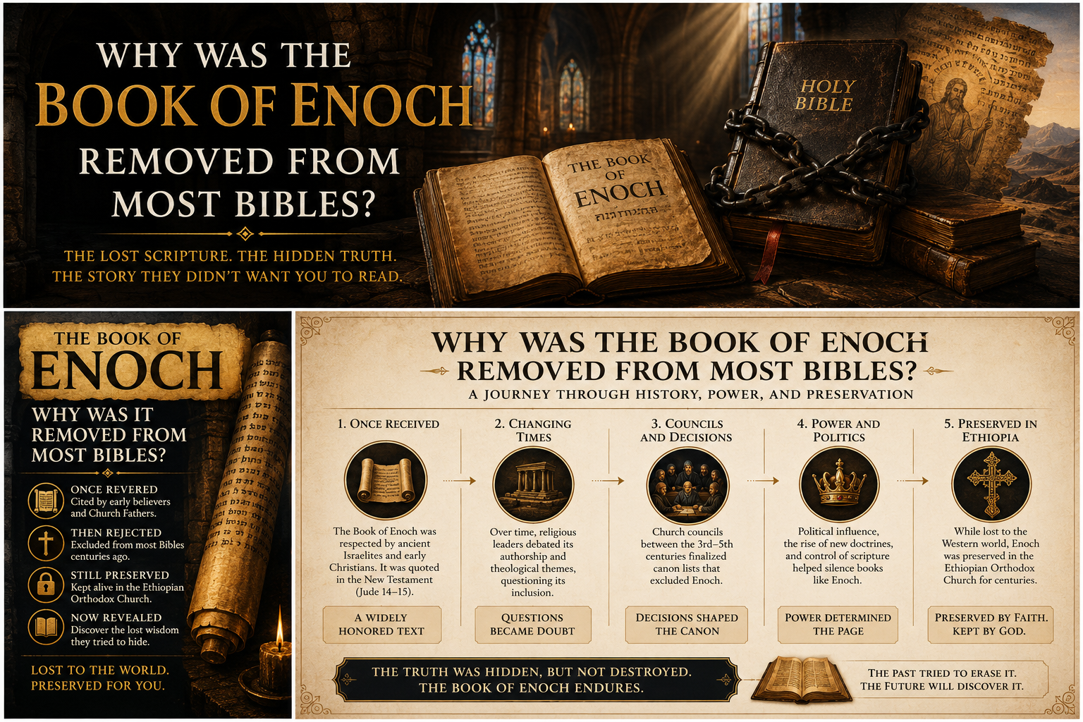 Why Was the Book of Enoch Removed from Most Bibles — ancient scriptures, chains, and hidden truth