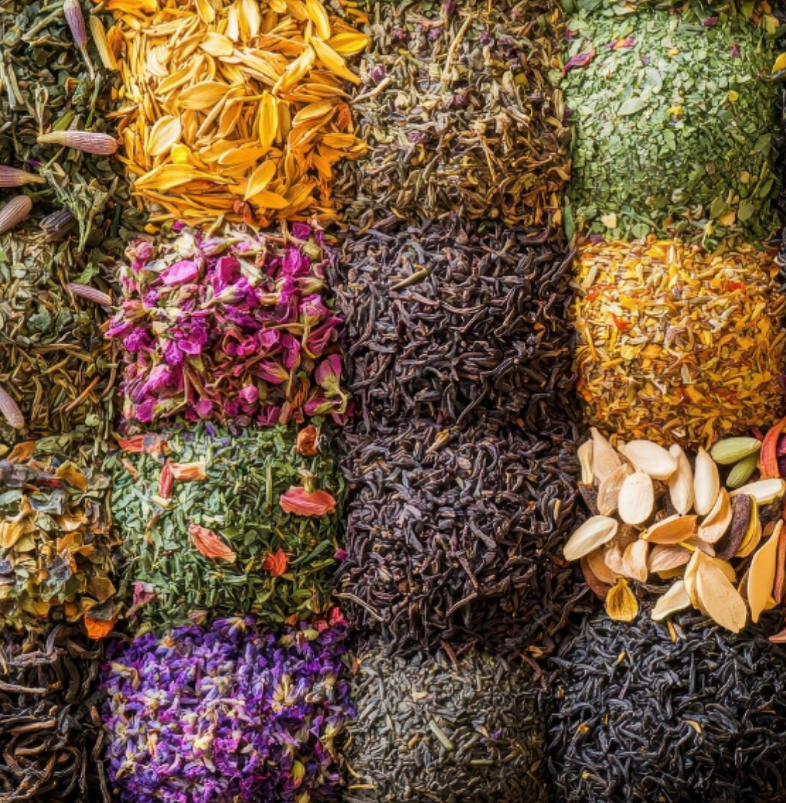 Premium tea and coffee blends - loose leaf teas, herbs, and botanicals