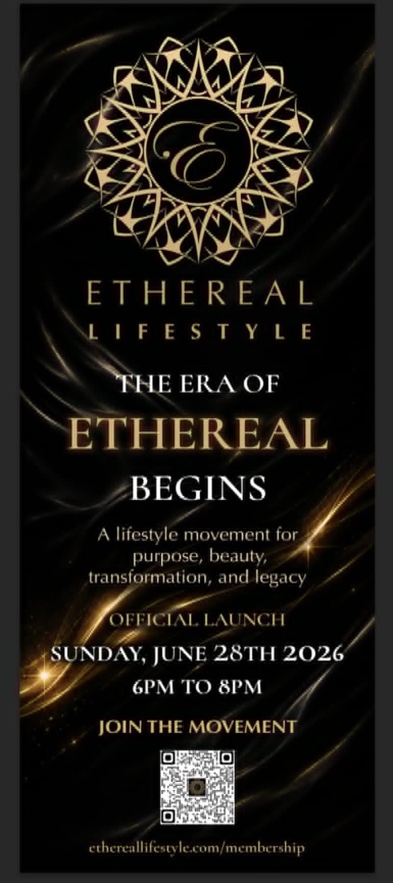 Ethereal Lifestyle Global Unveiling — Sunday June 28, 2026, 6PM–8PM