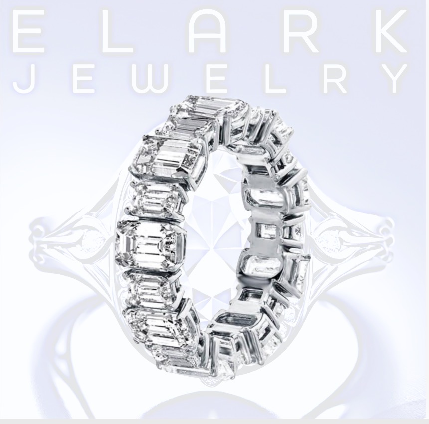 Emerald Cut Eternity Band Ring