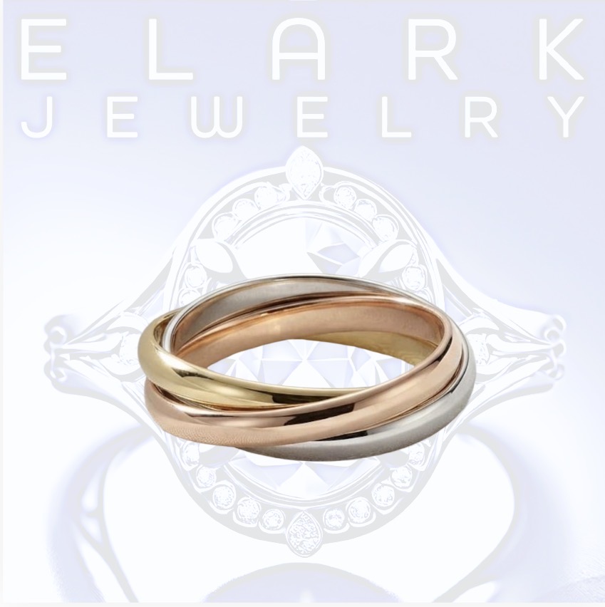 Interlocking Tri colored Ring