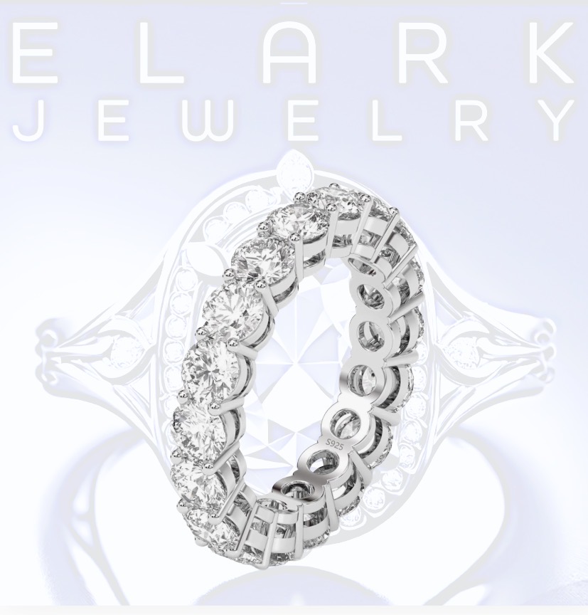 Classic Round Stone Eternity Band Ring