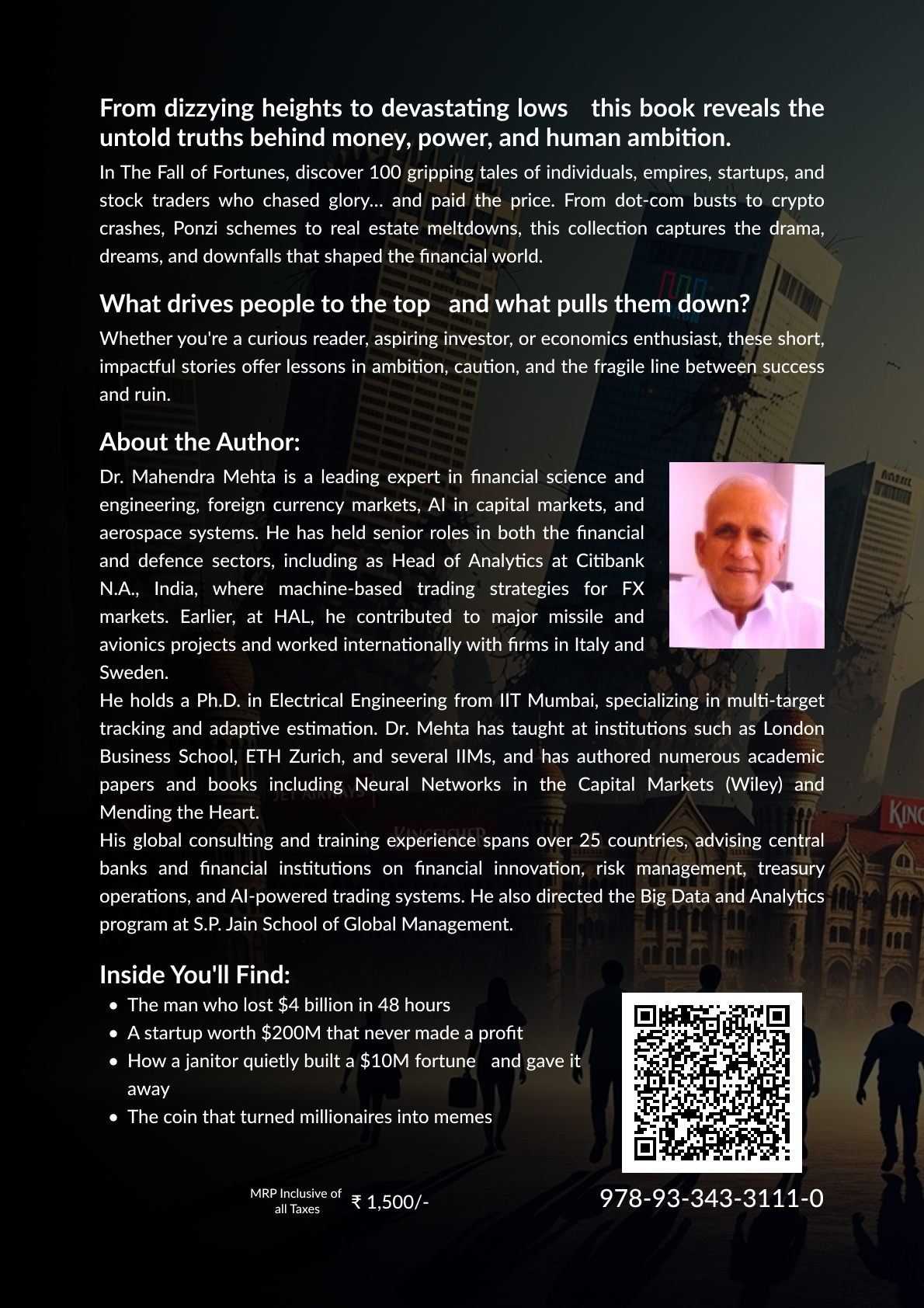 The Fall of Fortunes Part I — Back Cover