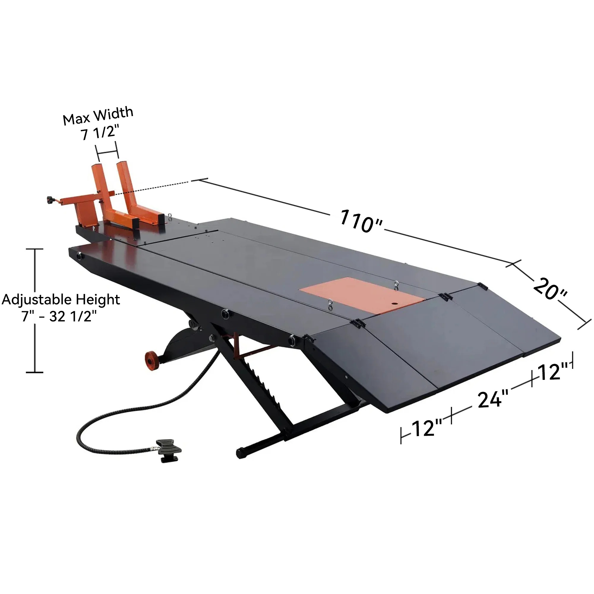 IronHorse Motorcycle Lift Table view 3