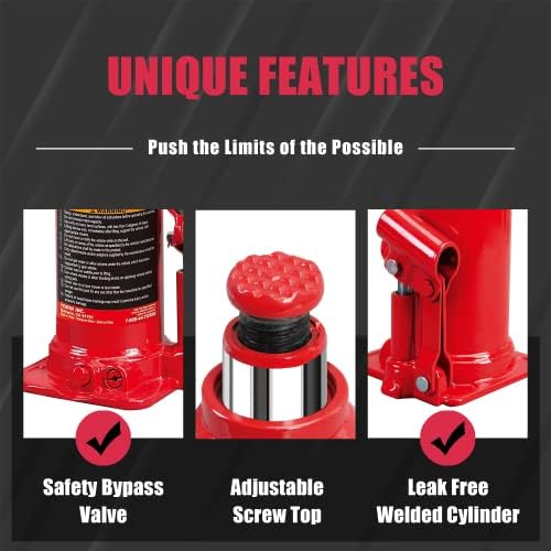 Torin Big Red T90803B 8-Ton Hydraulic Bottle Jack view 4