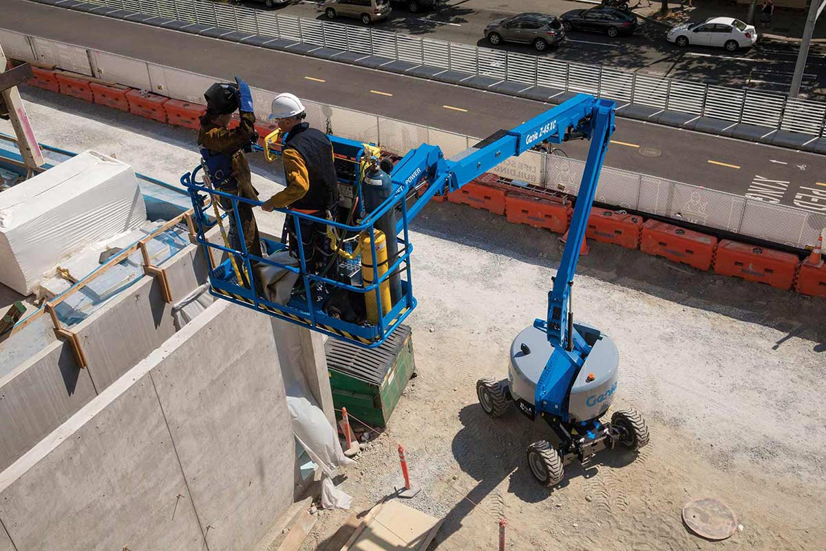 Genie Z-45/25J Articulating Boom Lift with Jib view 2