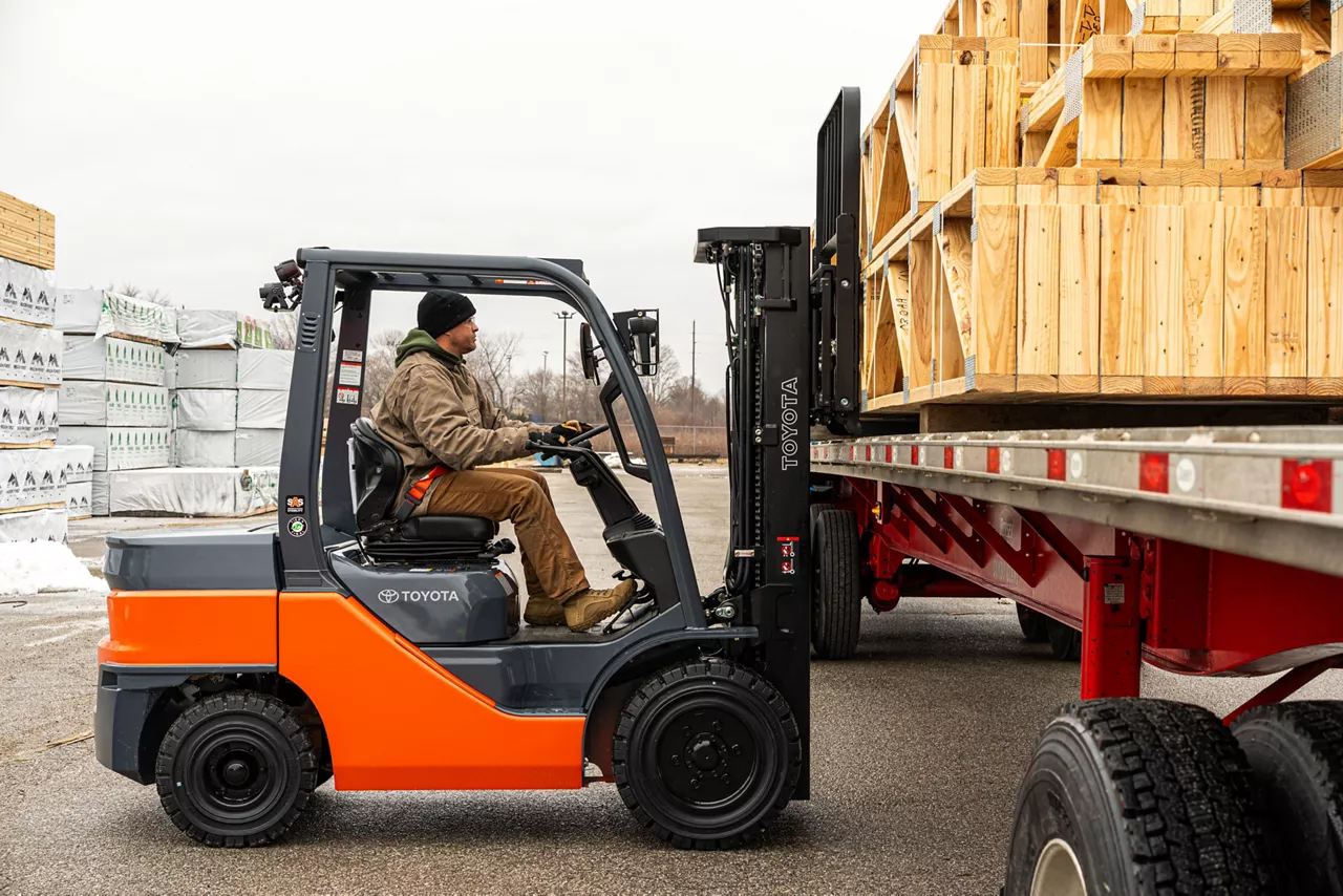 IronForce 8000 Rough Terrain LP Gas Forklift - vehicle lift for sale at AlwaysBestLifts