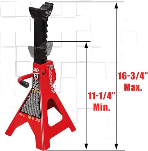 Torin Big Red TAM-6409T 3-Ton Jack Stands (Pair) view 3