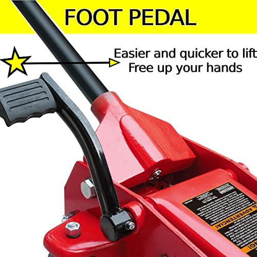 Torin Big Red BRT83012 3.5-Ton Steel Service Floor Jack view 3