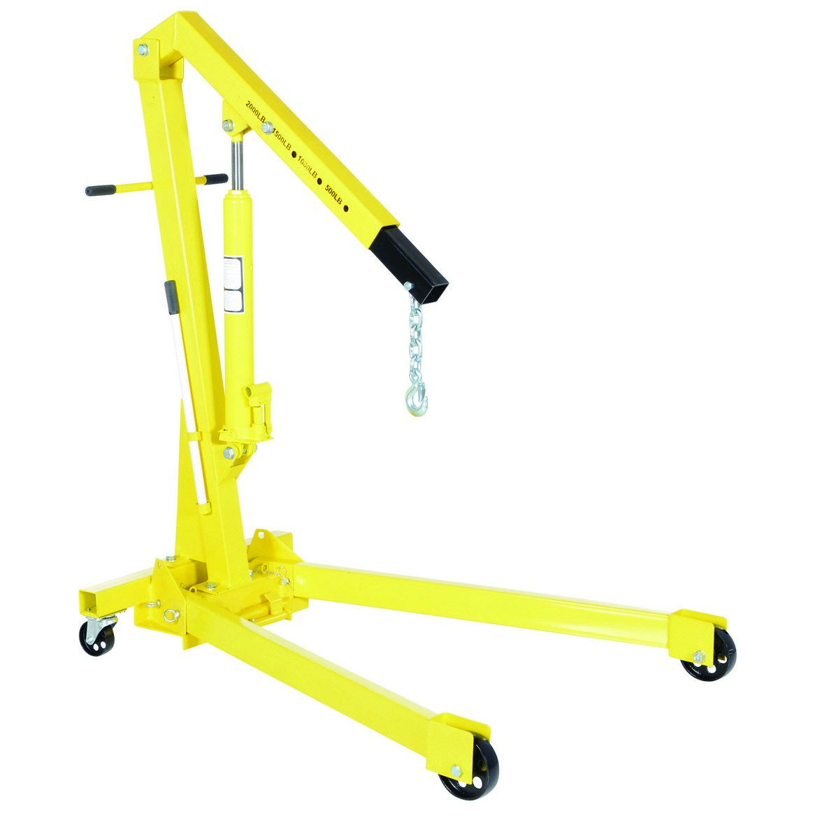 Vestil HC-2-FA 2-Ton Heavy-Duty Foldable Shop Crane - vehicle lift for sale at AlwaysBestLifts
