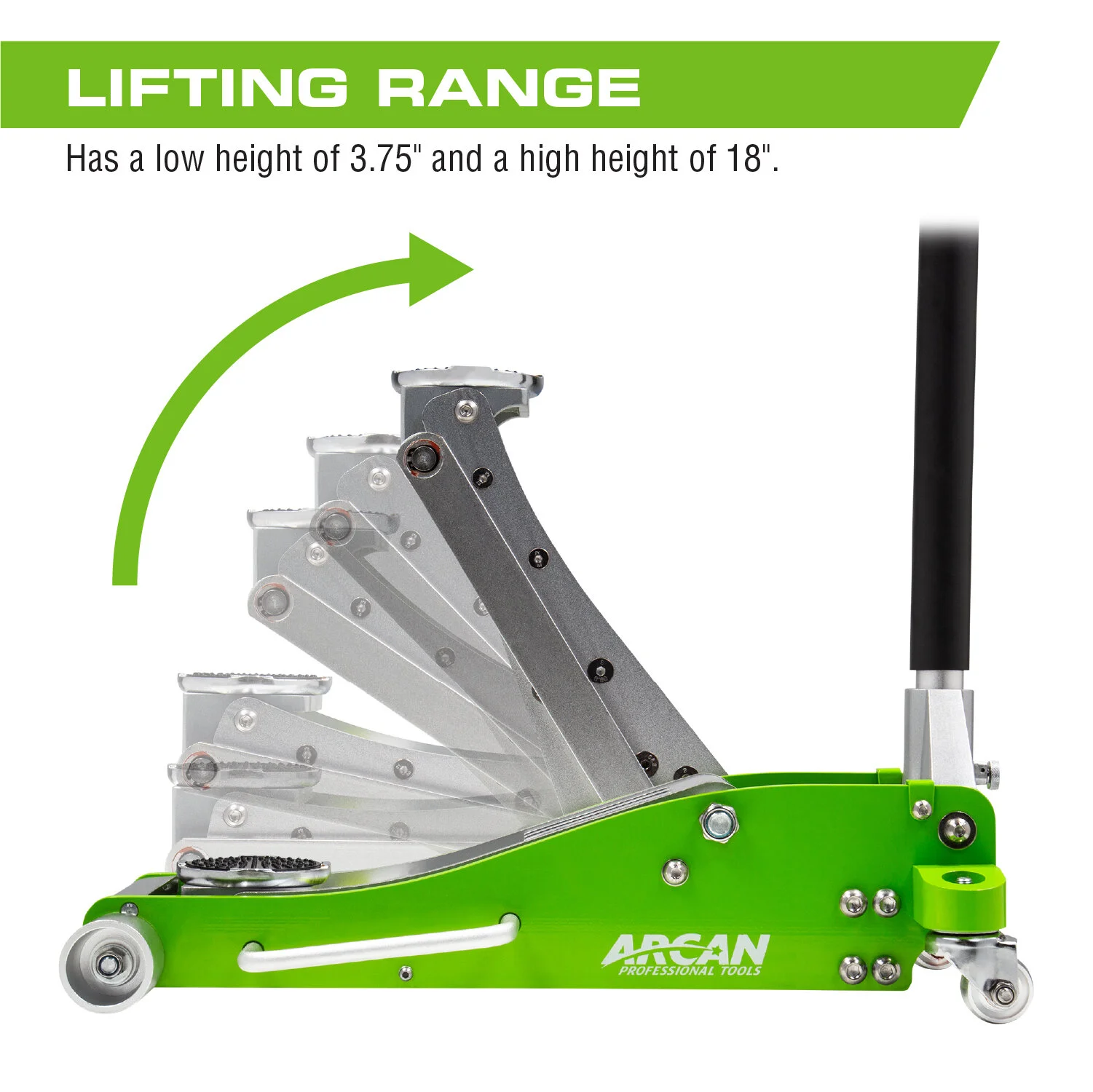 Arcan ALJ3T 3-Ton Aluminum Floor Jack view 2
