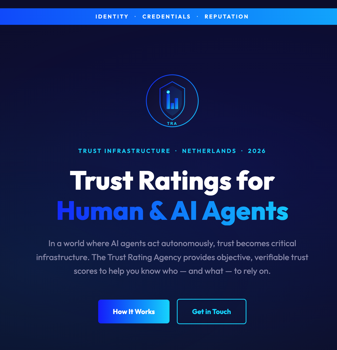 Trust Rating Agency website screenshot