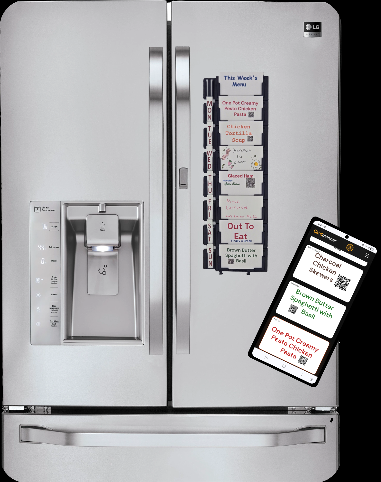 Cardplanner weekly menu planner app